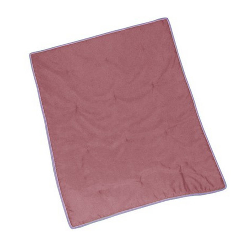 Surface de lit de bébé réversible unie, Rose / lavande