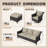 5-Piece Wicker Outdoor Conversation Set – Swivel Chairs & Storage Ottomans for Patio-595753849