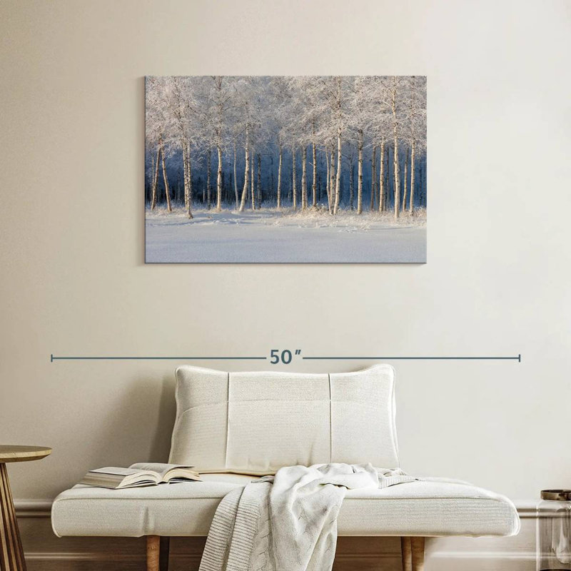Alvord Birch Trees In Winter, 24" H x 36" W