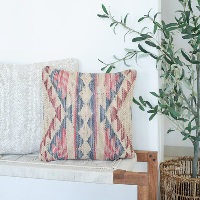 Marrice Southwestern Geometric Square Throw Pillow Cover