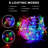 Climente 30 - Bulb 252'' Solar Powered Curtain String Light