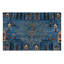 Aryana Wool Southwestern Area Rug in Blue/Rust