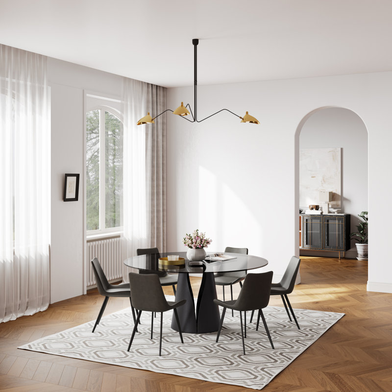 Table de salle à manger Vera, H 29,53 po x L 59,06 po x l 59,06 po