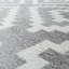Tapis gris / blanc en polypropylène tissé à la machine Delilia-1311274618