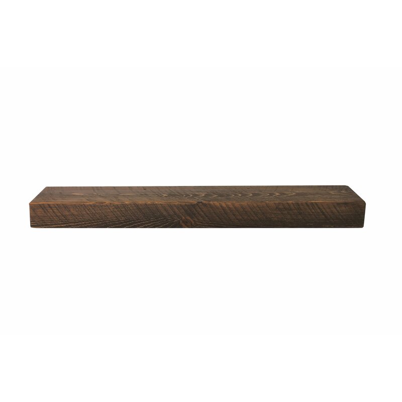 Millwood Pines Juna Floating Wood Fireplace Shelf Mantel & Reviews ...