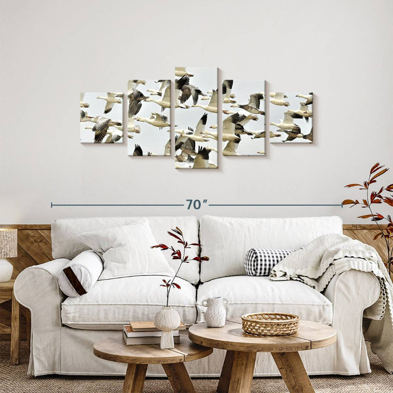 Flying Snow Geese, 24" H x 55" W