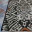 Tapis noir d'intérieur à motif géométrique fumée Hause-1809830076