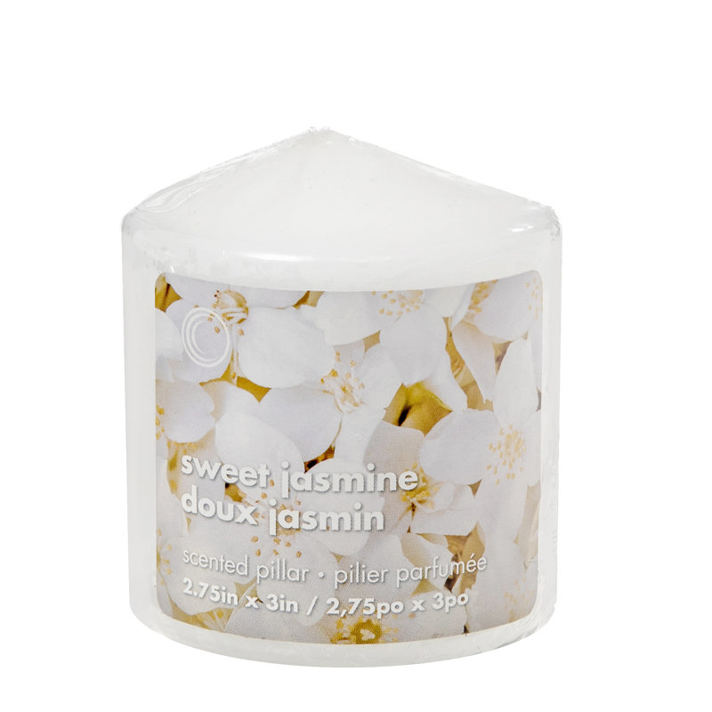 Pilier parfumé Sweet Jasmine - ensemble de 6, H 3 po x l 2,75 po x P 2,75 po