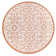 Deronte Vintage Filigree Textured Weave Cream/Orange Indoor/Outdoor Rug
