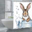 Rideaux de douche Bunny Bath Time pour salle de bain, 71 po x 71 po-2025302710