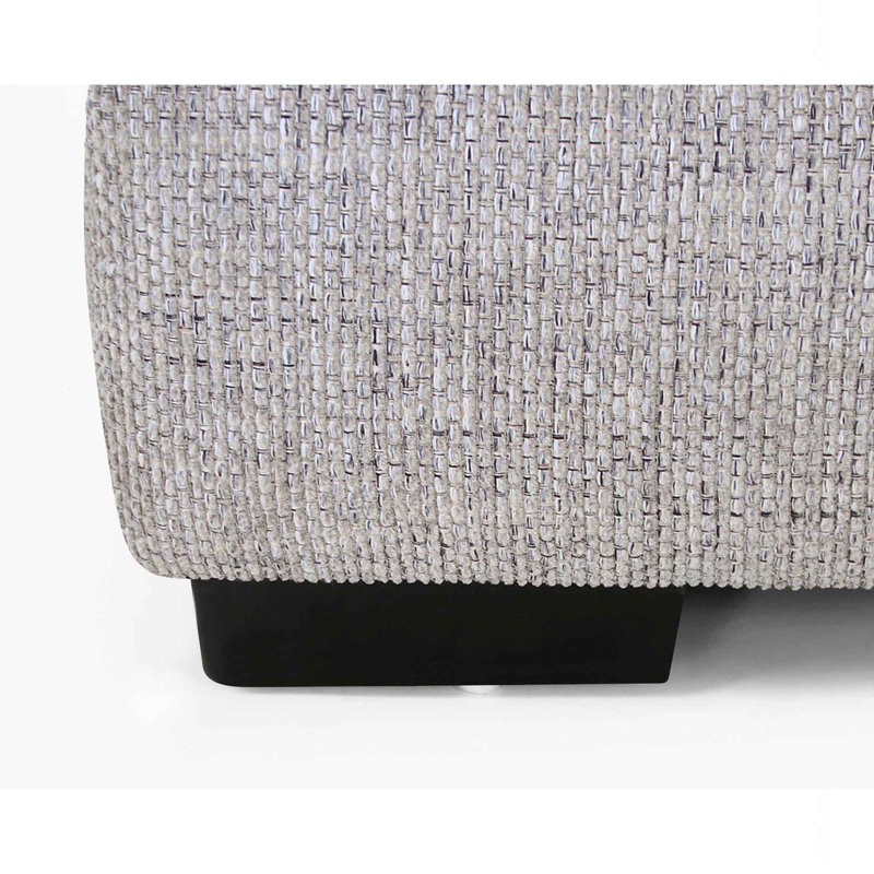 Canapé modulaire de coin symétrique de 114 po Tyandra, Polyester à 100 % colombe