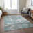 Machine Washable Indoor/Outdoor Christain ACN1396 Seafoam Rug-109533917