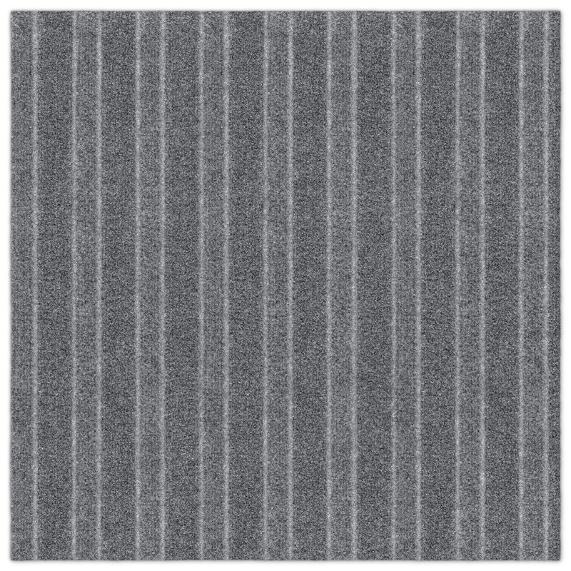 EAZY Floor Roma Stripe 24" x 24" Peel and Stick Carpet Tile Gray, Gray
