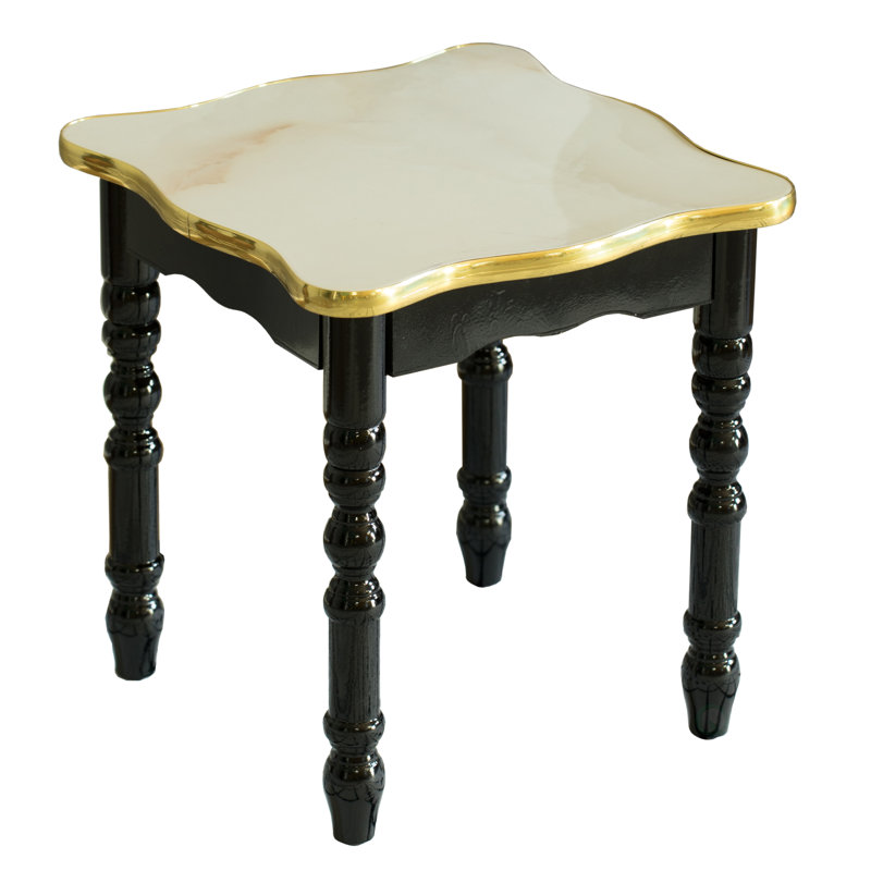 Gumbs End Table, Gold