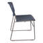 Chaise empilable en plastique robuste avec dossier profilé-50072356-50072358