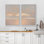 Doux pastel coucher de soleil, paysage marin, pêche neutre, horizon de l'océan, décoration murale pour le salon, chambre à coucher, toile encadrée, art mural de la chambre principale, 2 pièces