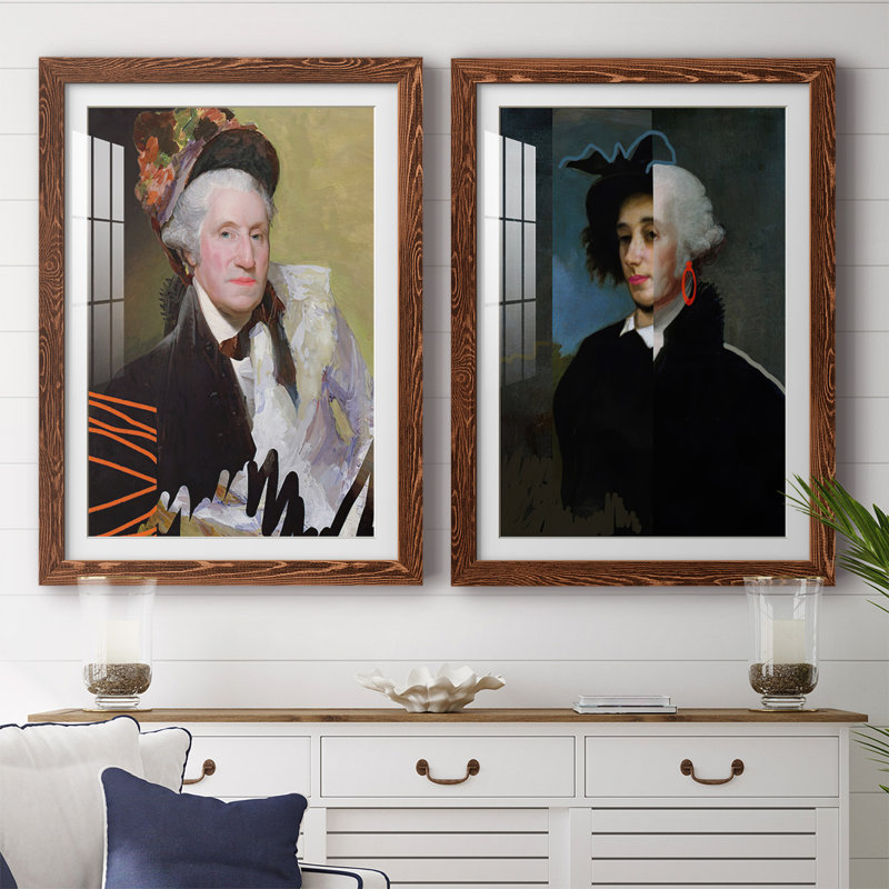 «Cheeky Master Founding», reproduction encadrée de qualité supérieure - prête à être accrochée, Érable