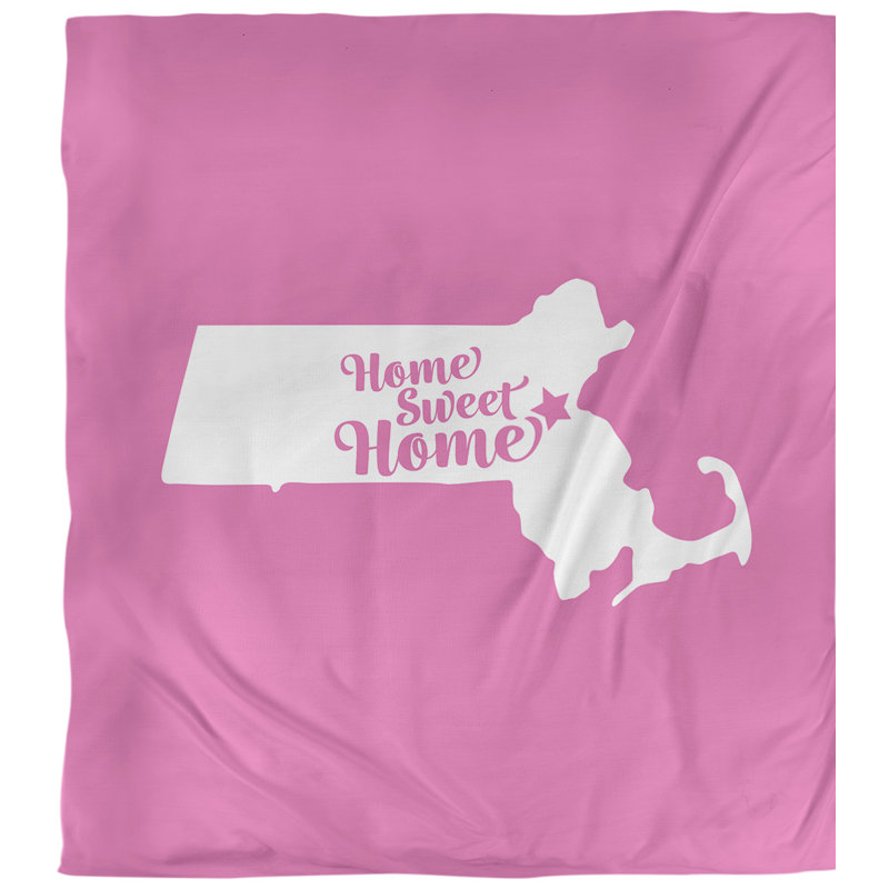 Housse de couette simple pour boston home, Housse de couette pour très grand lit, Rose, Microfibre