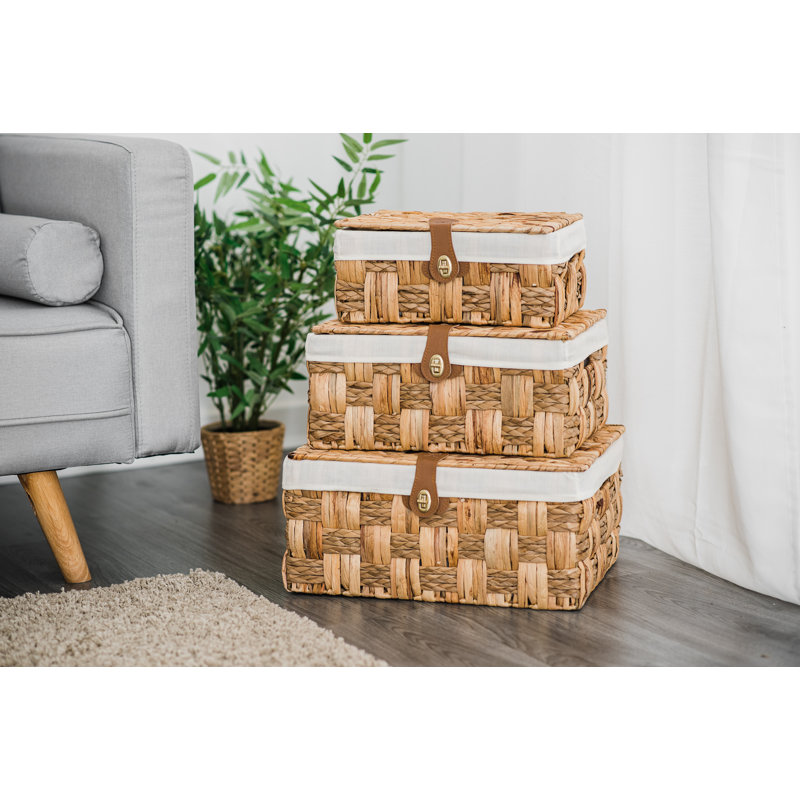 Wicker Laundry Set with Handles