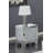 Gillian Square End Table Silver And Clear Mirror