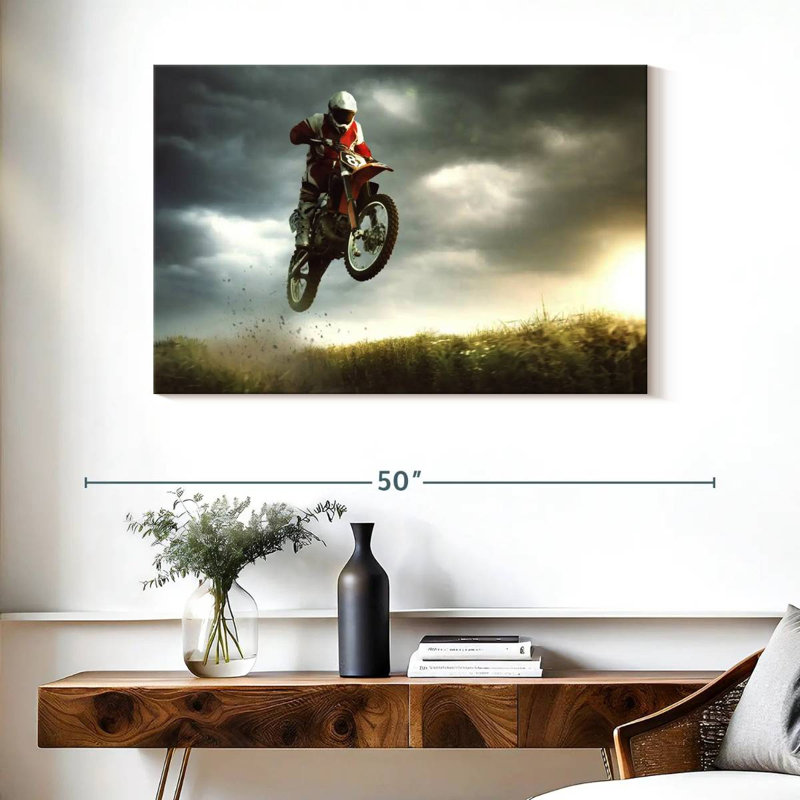 Dirt bike stunt ride Sireci, H 26 po x l 39 po