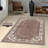 Luxurious 3D Printed Woven Carpet, 55.1 x 86.6 inches | 100% Polyester, Antibacterial, Machine Washable | Non-Slip PVC Felt Dot Underside, 0.3 in Pile Height | Perfect for Living Room, Bedroom & Home Decor-794596335