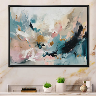Delicate Brushstrokes Abstract Painting V - Abstract Painting Canvas Prints