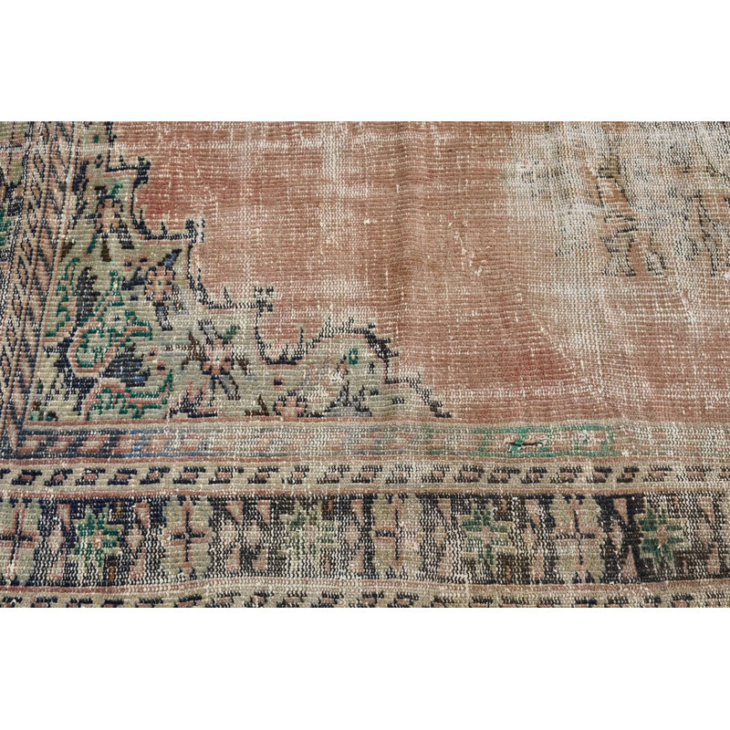 Small Turkish Vintage Home Decor Brown Bohemian Door Mat for Outdoor Use and a Perfect Gift
