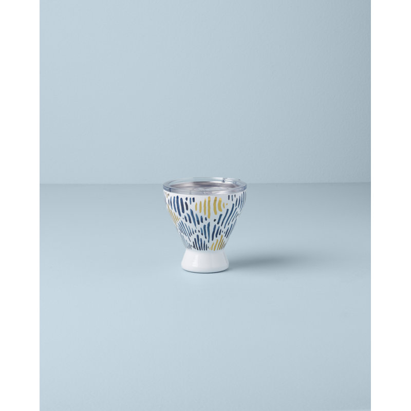 Blue Bay Stainless Steel Cocktail Tumbler, Ikat