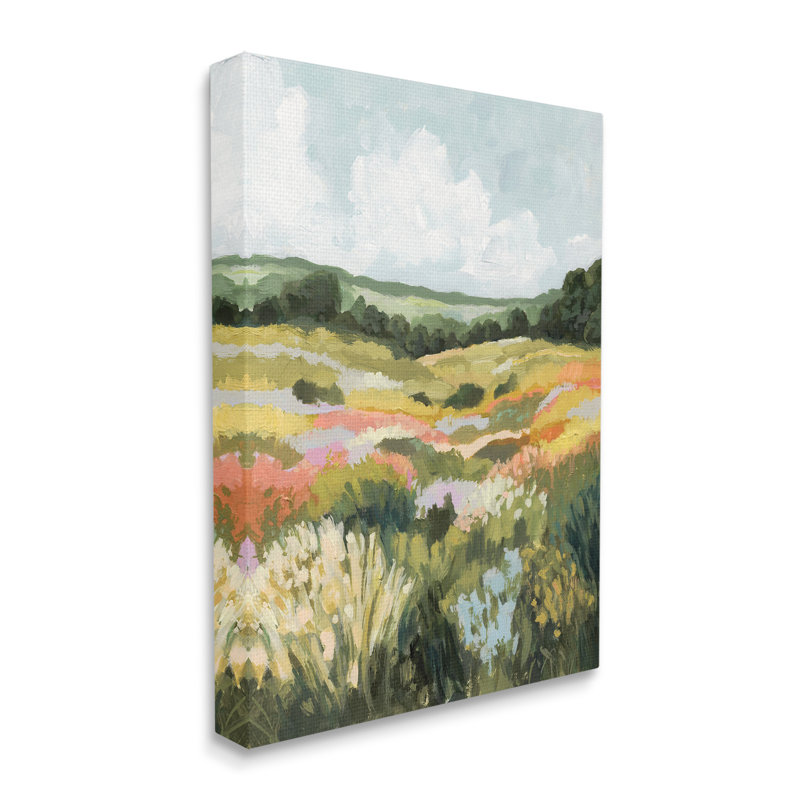 Vast Meadow Landscape, art mural sur toile par Victoria Barnes, H 20 po x l 16 po