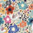 Moncure Vector Floral Seamless Pattern - Wrapped Canvas Print-1811907060