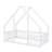 Whimsical Playhouse Floor Bed Solid Wood Frame With Enclosed Guardrails-1052505553