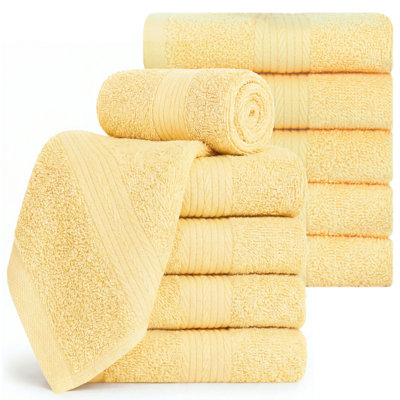100% Cotton Washcloth 12 x 12 Inch Highly Absorbent