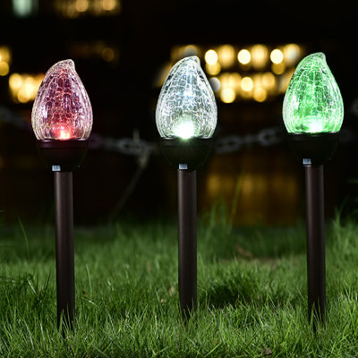 White Low Voltage Solar Powered Integrated LED Pathway Light Pack