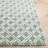 Genre 350 Hand Tufted Wool/Cotton Geometric Rug in Green/Ivory-108596891