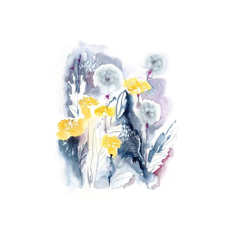 Dandelions 1 Piece Wrapped Canvas Wall Art, 66.04 cm H x 45.72 cm W x 3.175 cm D