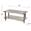 Table de couloir spacieuse avec miroir - Cadre élégant avec finition champagne