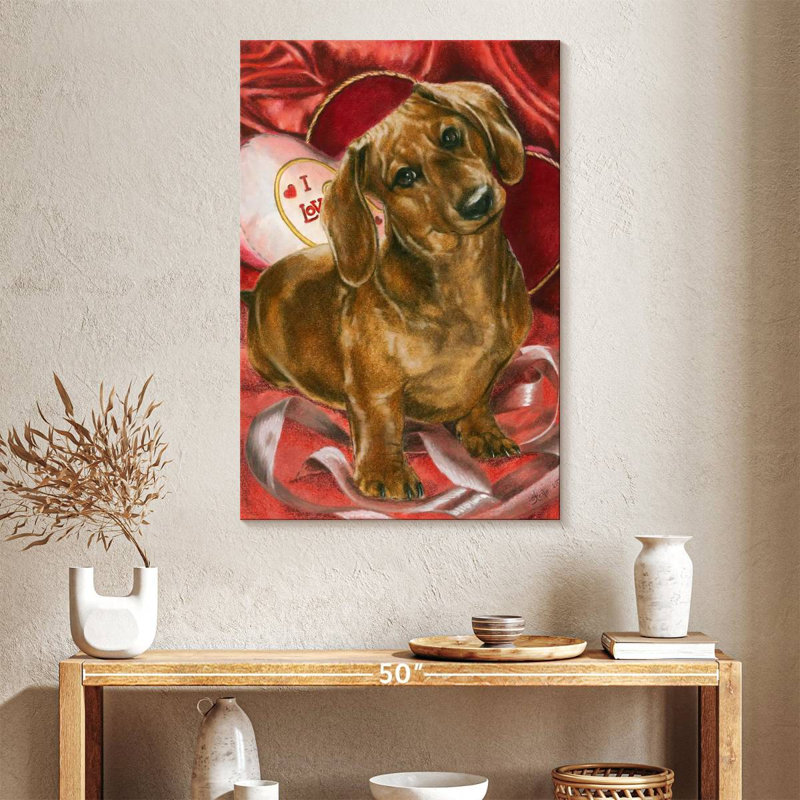 Dachshund Love, 39" H x 26" W