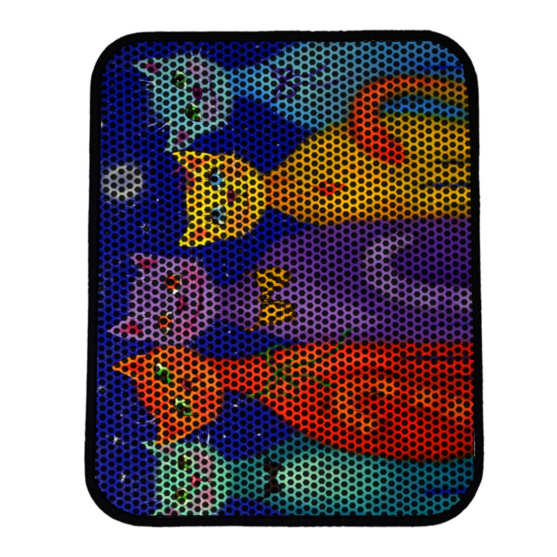 Tapis pour litière de qualité supérieure, 18 po x 24 po | 50% PVC / 50% polyester, lavable à la machine et passer l'aspirateur | Conception durable et facile à nettoyer pour les propriétaires d'animaux de compagnie | Protégez vos planchers des dégâts de la litière