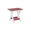 Berlin Gardens Regular Top With White Base Folding End Table-1502914634
