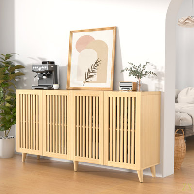 Armoire de rangement à 4 portes, buffet pour la salle à manger de la cuisine