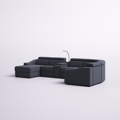 Ashonda 6 - Piece Upholstered Power Reclining Sectional Available in two colors