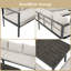 9-person Garden Corner Lounge Set With Steel Frame