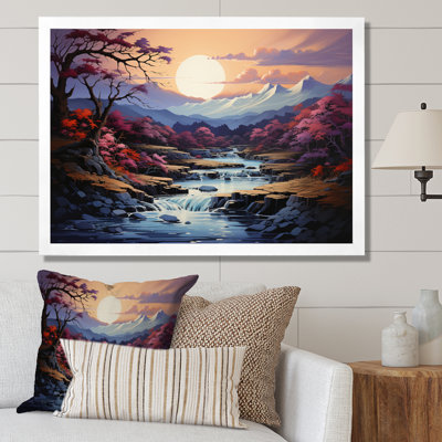 Asian Art River Reverie I, reproduction d'art sur toile
