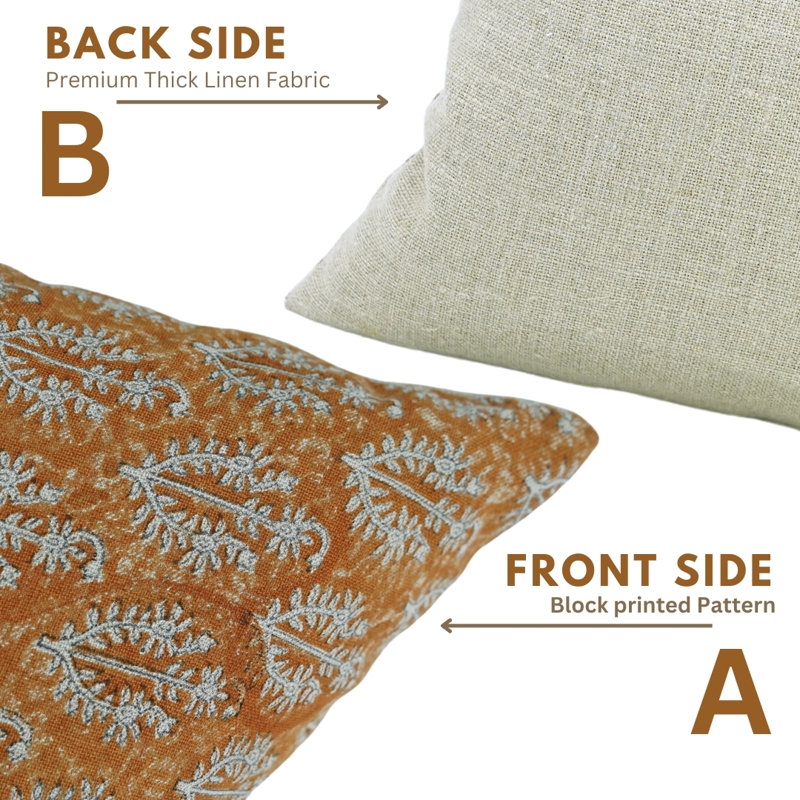 Linen Square Indoor/Outdoor Pillow Cover, 20" x 20"