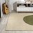 Ameah Minimalist Geometric Dot Machine-Washable Cream/Green Rug-773730042