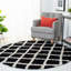 Tapis noir / blanc Alberthe-420907962