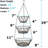 Prep & Savour Daniellee Metal Hanging Fruit Basket