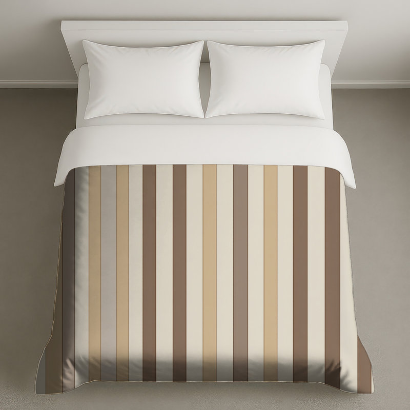 Striped Bedding Pattern Duvet Cover Modern, King