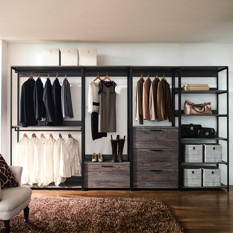 Armoire en bois - Armoire de rangement en bois très profonde Hauteur